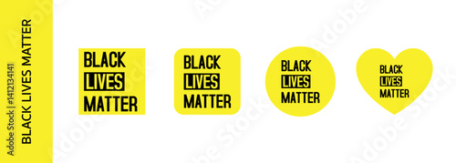Black Lives Matter yellow flag