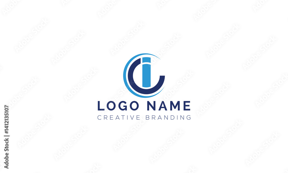 Minimalist IC Logo for Branding and Identity. Minimalist IC Logo for Branding and Identity.