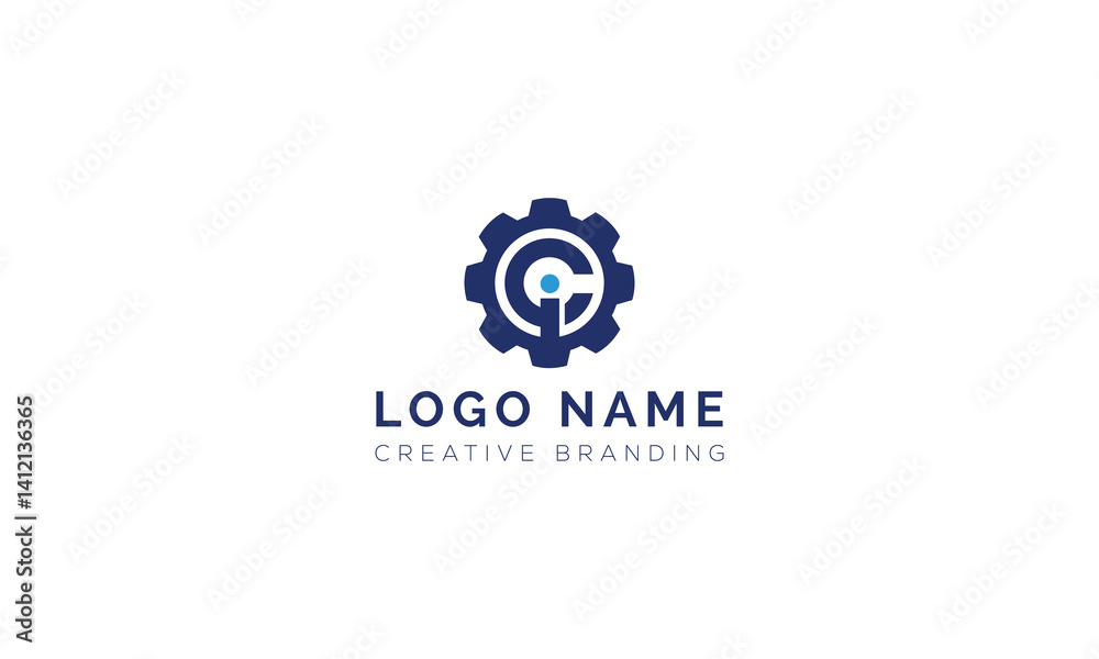 Minimalist IC Logo for Branding and Identity. Minimalist IC Logo for Branding and Identity.
