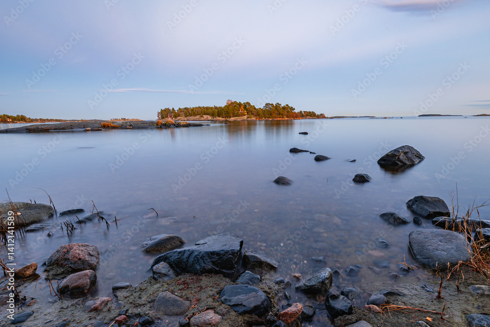 lake in the morning