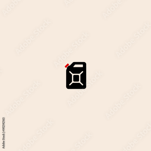 Jerrycan icon flat vector design. 