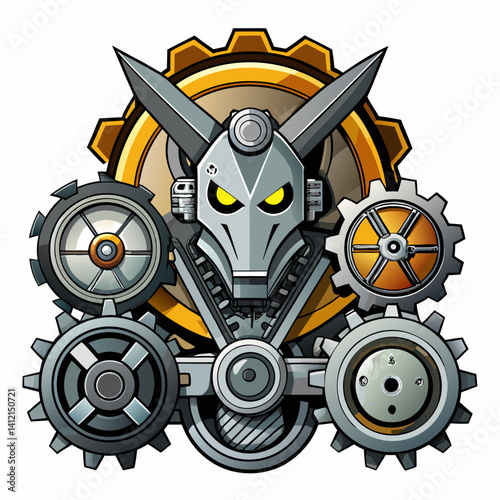 Steel Gear Mechanism White