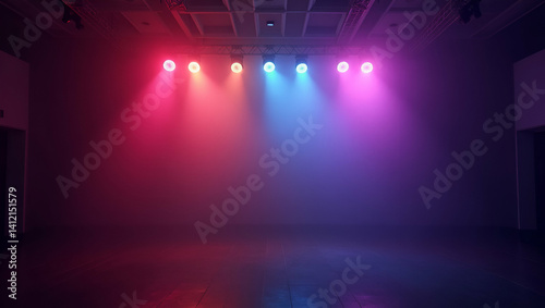 Enchanting Prom Night Lights  Vibrant Illumination   Dynamic Effects for Premium Event Photography - High Quality Stock Imagery