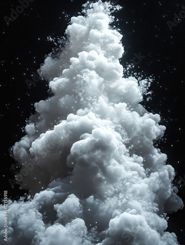 Abstract white smoke graphic