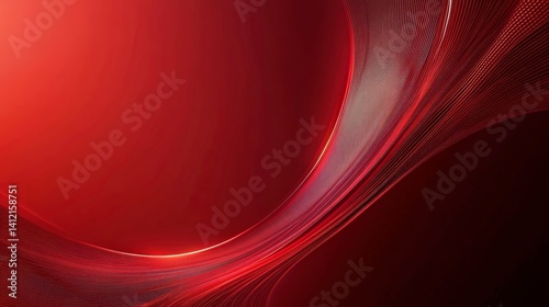 Abstract Waveforms in Warm Tones with Fluid Lines and Light Highlights