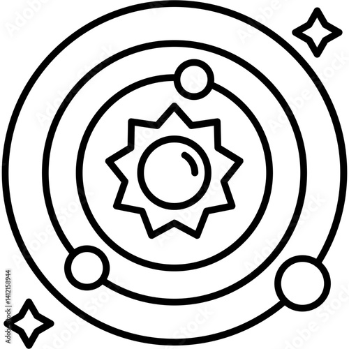  Solar System Icon