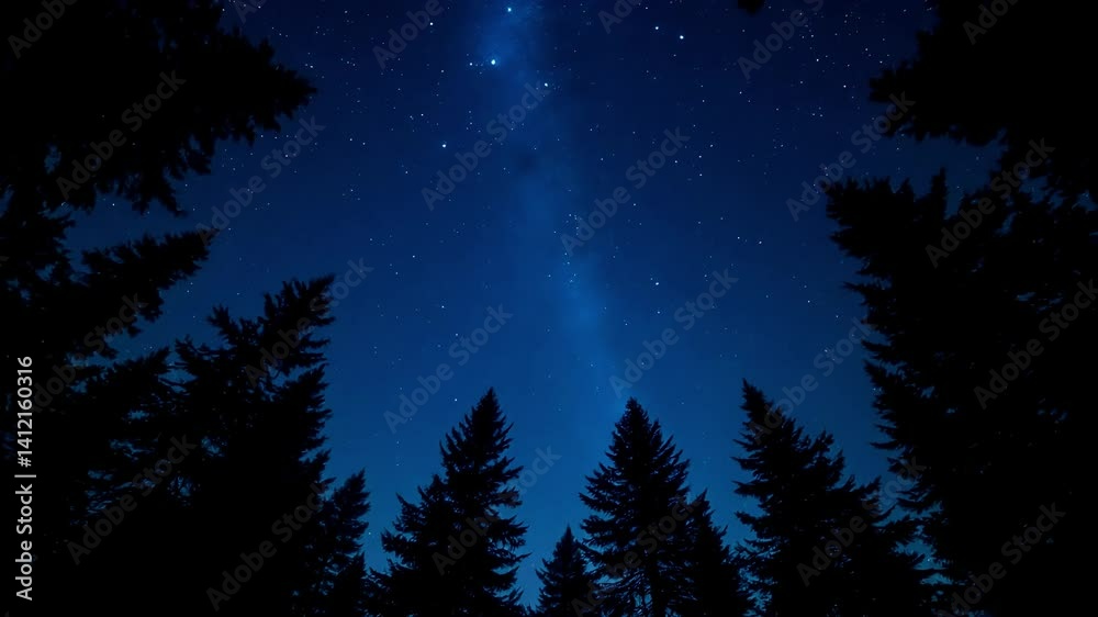 Starlit night sky through silhouetted pine trees, meteor streak creating dramatic celestial display.
Concept: astronomy education, nature photography, environmental awareness Starlit night sky through silhouetted pine trees, meteor streak creating dramatic celestial display.
Concept: astronomy education, nature photography, environmental awareness