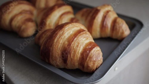 Warm Croissant Macro – Steam and Crust Details