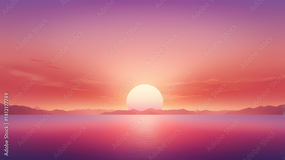 Romantic sunset gradient blur with shades of red, peach, and violet Romantic sunset gradient blur with shades of red, peach, and violet