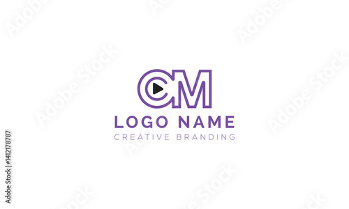 Minimalist CM Logo for Branding and Identity.