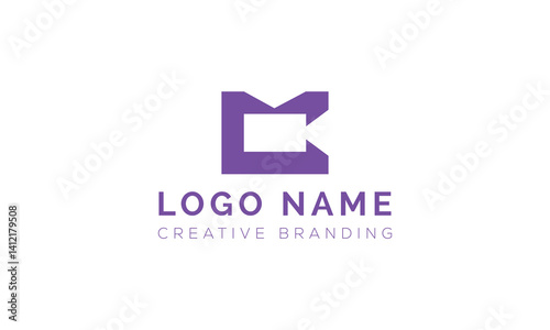 Minimalist CM Logo for Branding and Identity.
