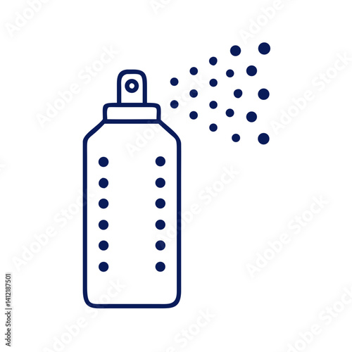 Spray Can with Sprayed Dots Icon Design