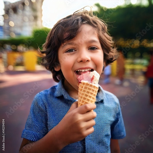  Child and ıce Cream