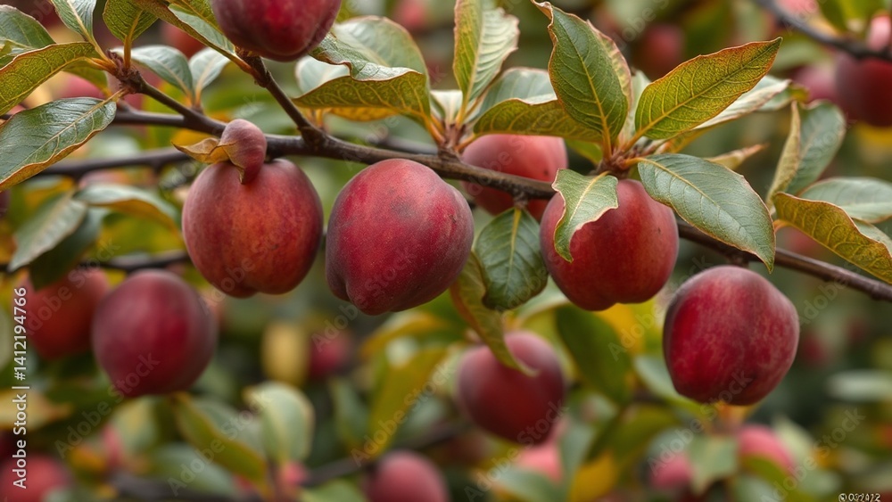 Apple fruit in the branch Apple fruit in the branch