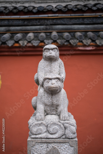 Obraz na płótnie Wenshu Temple or Wenshu Monastery, is largest and the best-preserved Buddhist Monastery in Chengdu, China and top monastery among the Top Four Monasteries of Yangtze Rive w salonie
