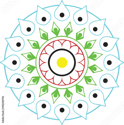 Colorful Mandala Art for Digital and Print