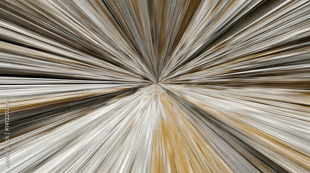 Obraz premium Abstract radial blur with beige brown and white converging towards a central point.