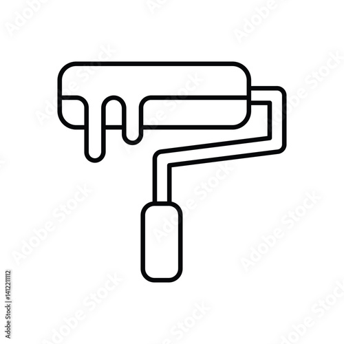 Paint Roller Vector icon