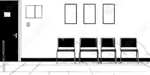 3 Pieces of Contemporary style Clinics designs, Contemporary style Clinics vector graphic