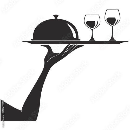 restaurant cloche icon