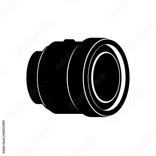 camera lens isolated on white background