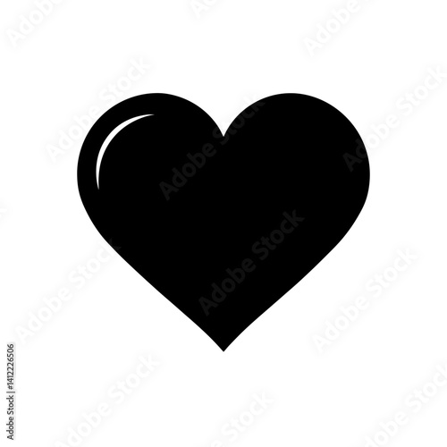 red heart on white background