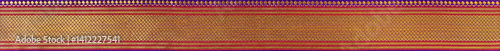 Traditional silk woven saree border 