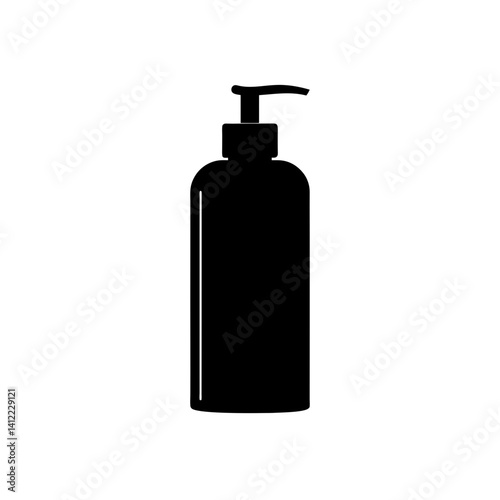 set of cosmetic bottles isolated
