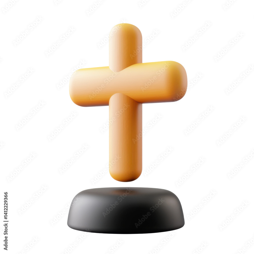 Religious symbol display studio 3d render minimalistic close-up. Isolated on transparent background, png. Religious symbol display studio 3d render minimalistic close-up. Isolated on transparent background, png.