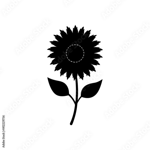 sunflower isolated on white