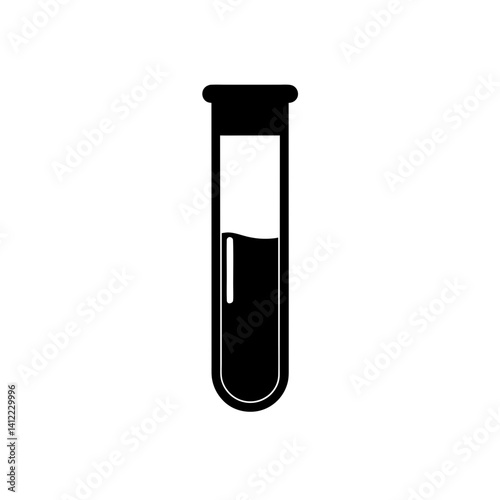test tube isolated on white