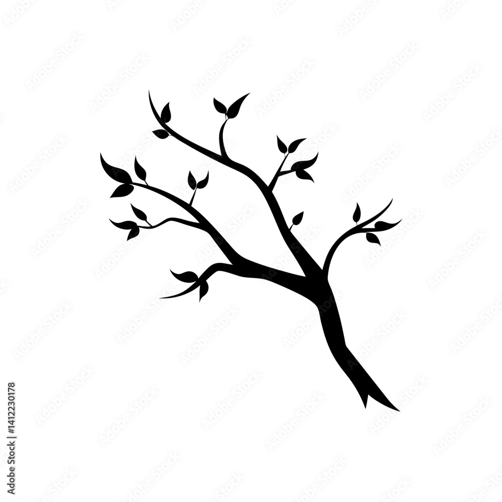 Naklejka premium silhouette of a tree