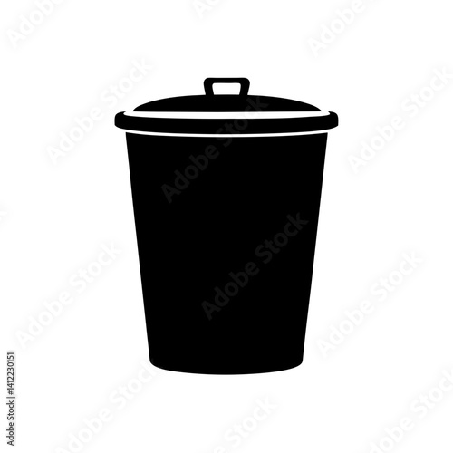 trash can isolated on white