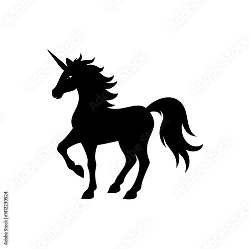 horse silhouette vector illustration
