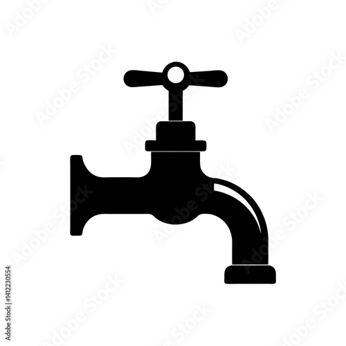 faucet isolated on white background