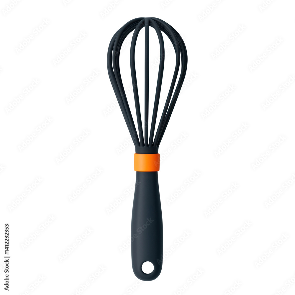 Naklejka premium Whisking ingredients in a cozy home kitchen environment. Isolated on transparent background, png.