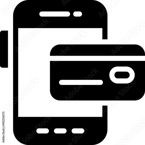 Mobile Wallet Glyph Icon