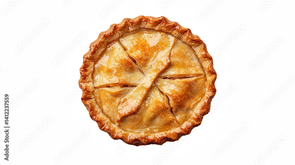 an apple pie on a transparent background, PNG image, PNG file, Generative art. an apple pie on a transparent background, PNG image, PNG file, Generative art.