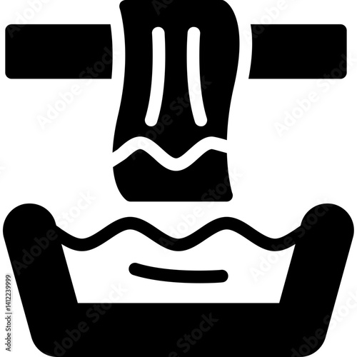 Textile Dyeing Glyph Icon