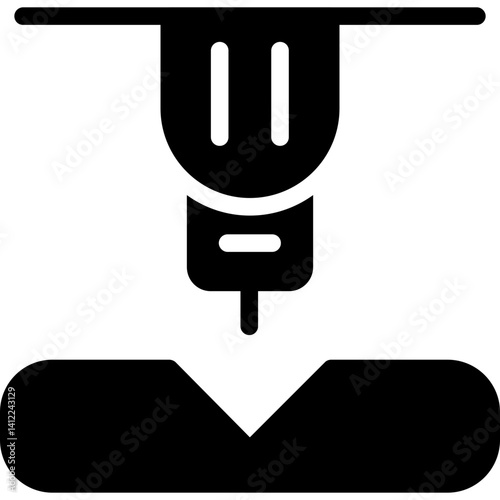Metalworking Glyph Icon