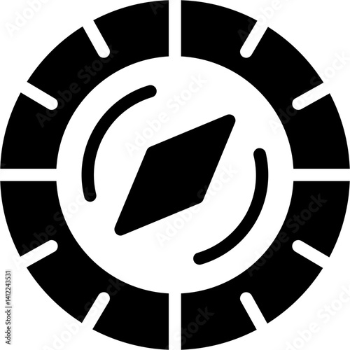 Orienteering Glyph Icon