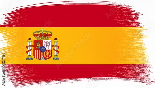 grunge flag of spain