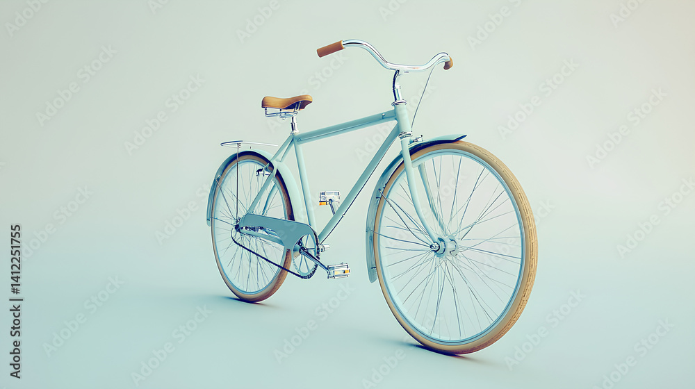 classic bike with beautiful color, white background classic bike with beautiful color, white background