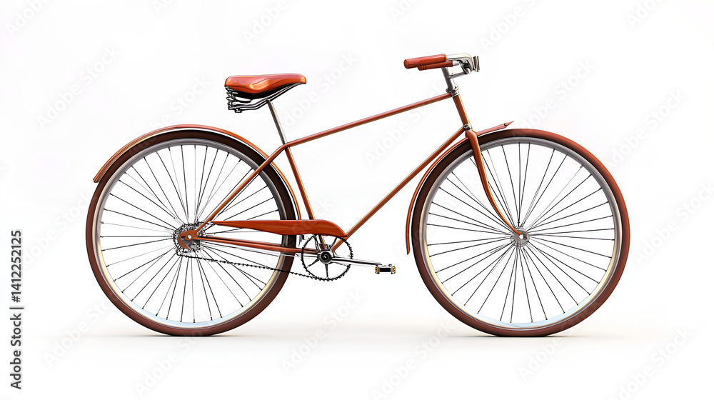classic bike with beautiful color, white background classic bike with beautiful color, white background