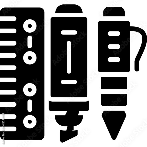 Ruler Glyph Icon