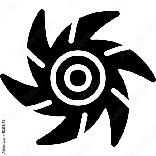 Wallpaper Mural Tropical Storm Glyph Icon Torontodigital.ca