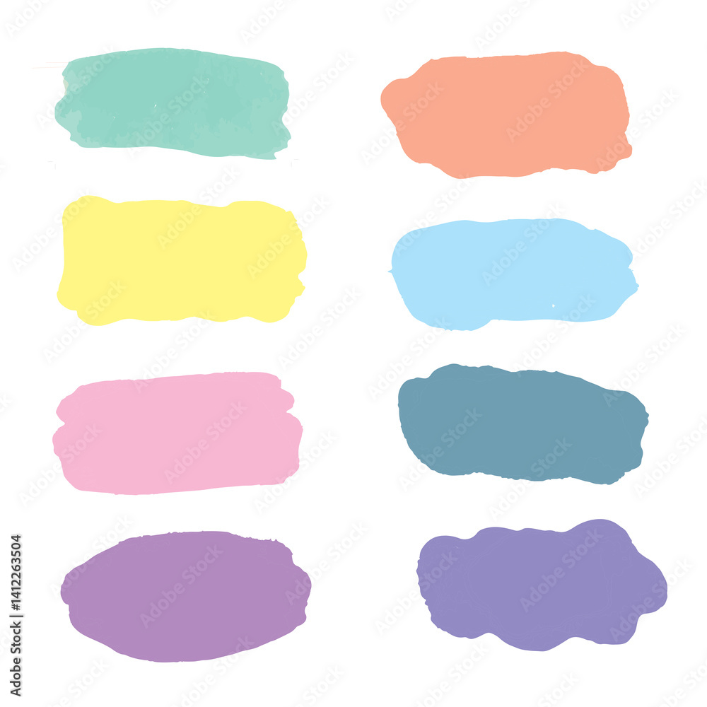 set of watercolor frames