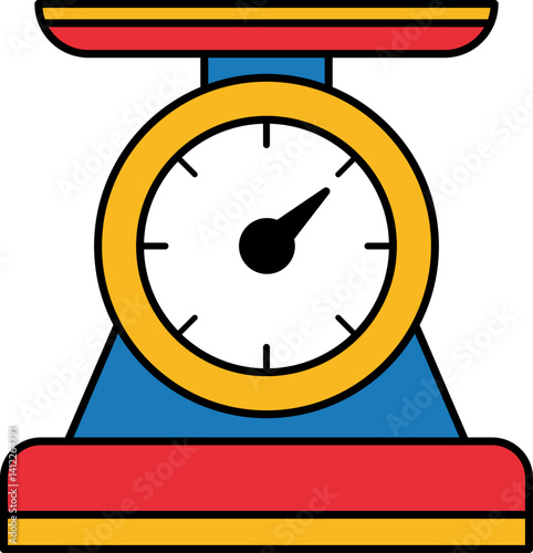 single icon of a scale