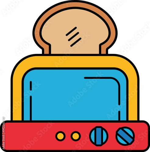single icon of a toaster oven
