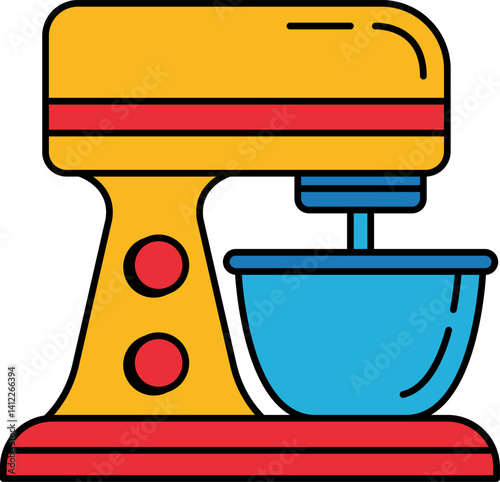 single icon of a food mixer